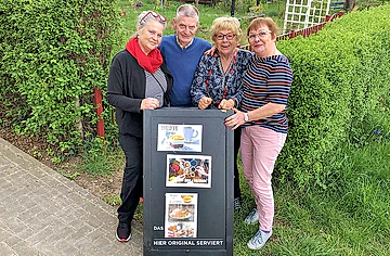 Kerstin Häusler, Ralf Pätzold, Rosi Hänsch und Karin Pätzold gehören zum Kleingartenverein "Unser Garten" und bringen dort Menschen zusammen. (Foto: Zöller)