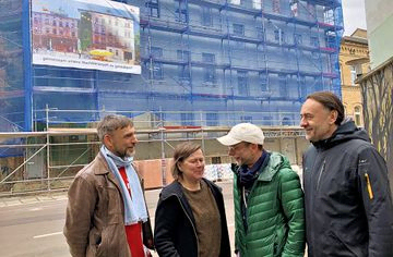 Gestalten die Wohnunion mit: (von links) Udo Israel, Grit Herzog, Niels Holger Wien und Matthias Lutz Fotos: Zöller