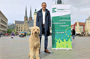 Alexander Vogt ist einer der Mitbegründer des überparteilichen Vereins „Europa-Union Halle-Saalekreis“. Warum der 45-Jährige sagt, dass die EU so wichtig für uns alle ist.